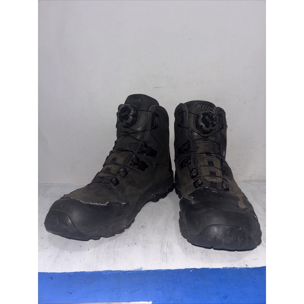 Klim Outlander GTX Boots Mens 10 BOA Gore-Tex Motorcycle ADV Riding Worn